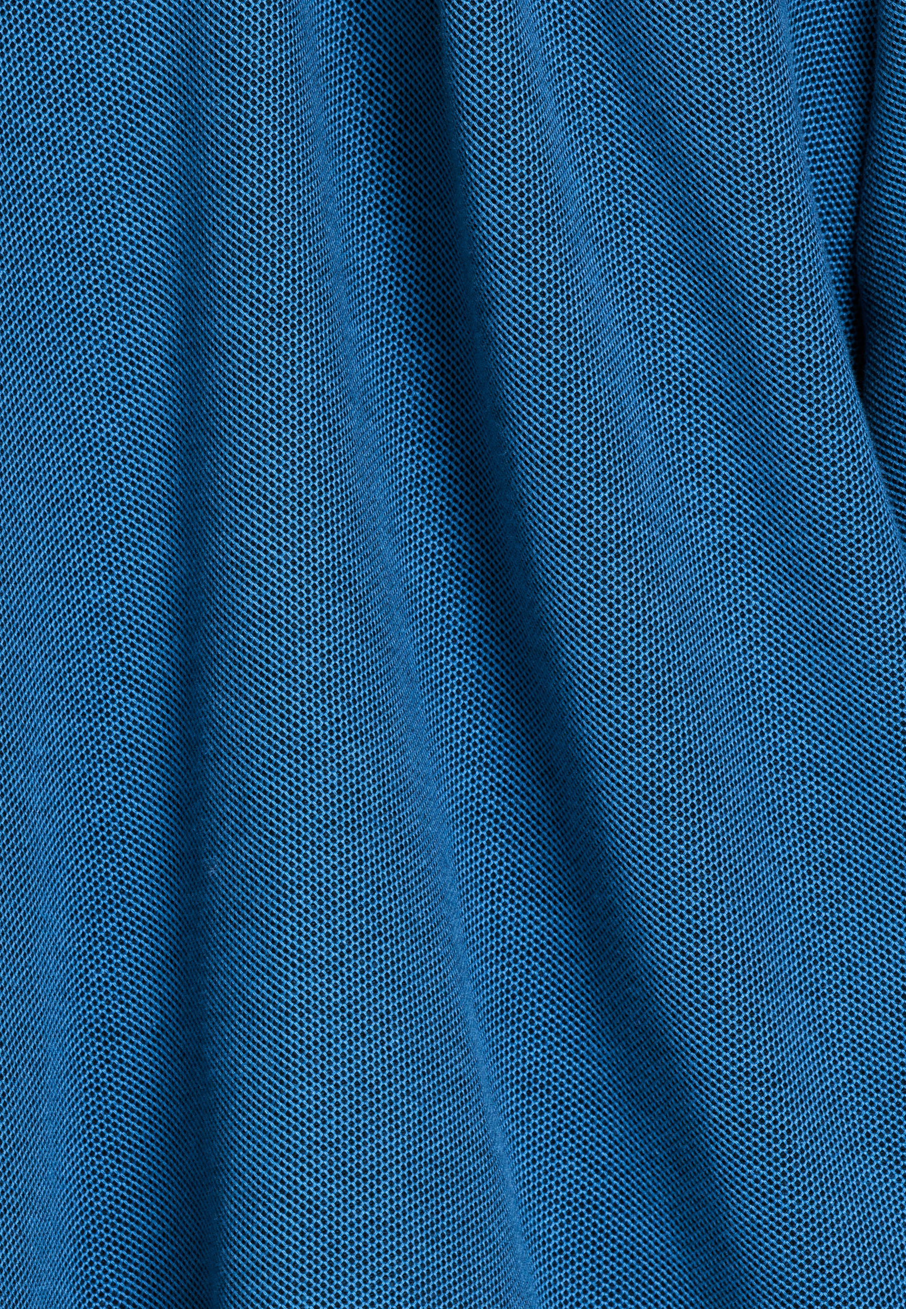 Jacquard katoenen sweatvest - Mid Blue