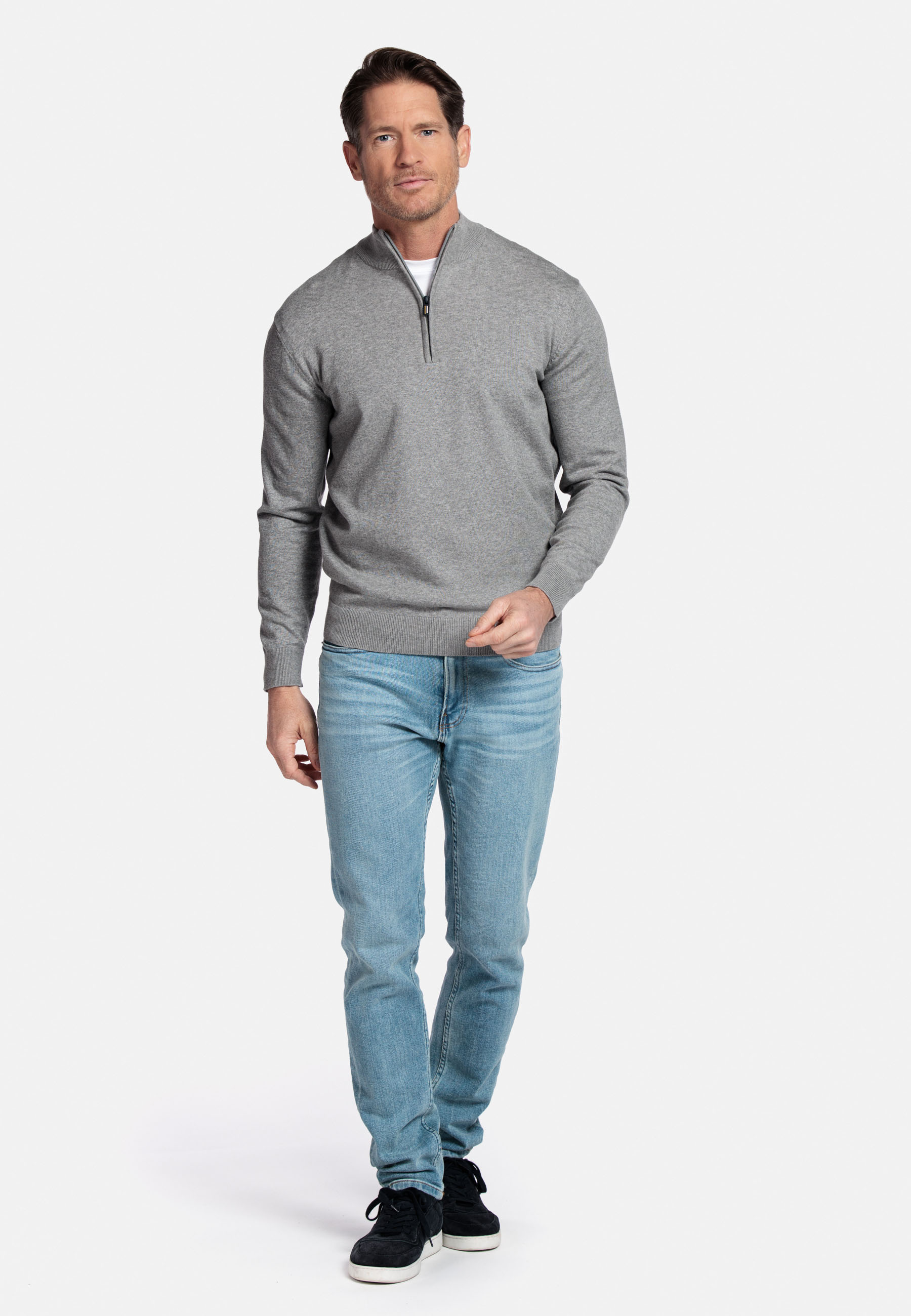 Half zip pullover - Grey 