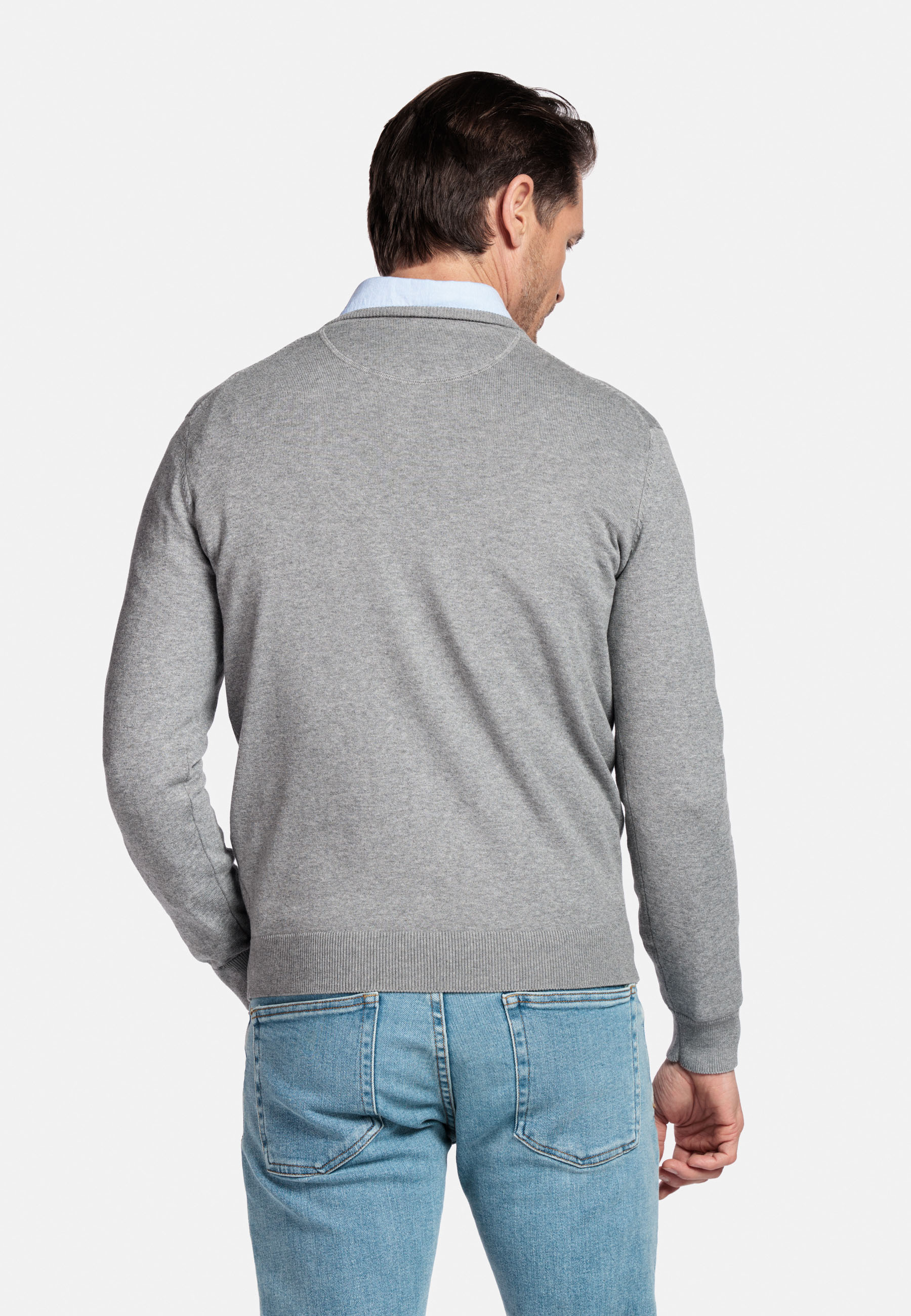 Ronde hals pullover - Grey 
