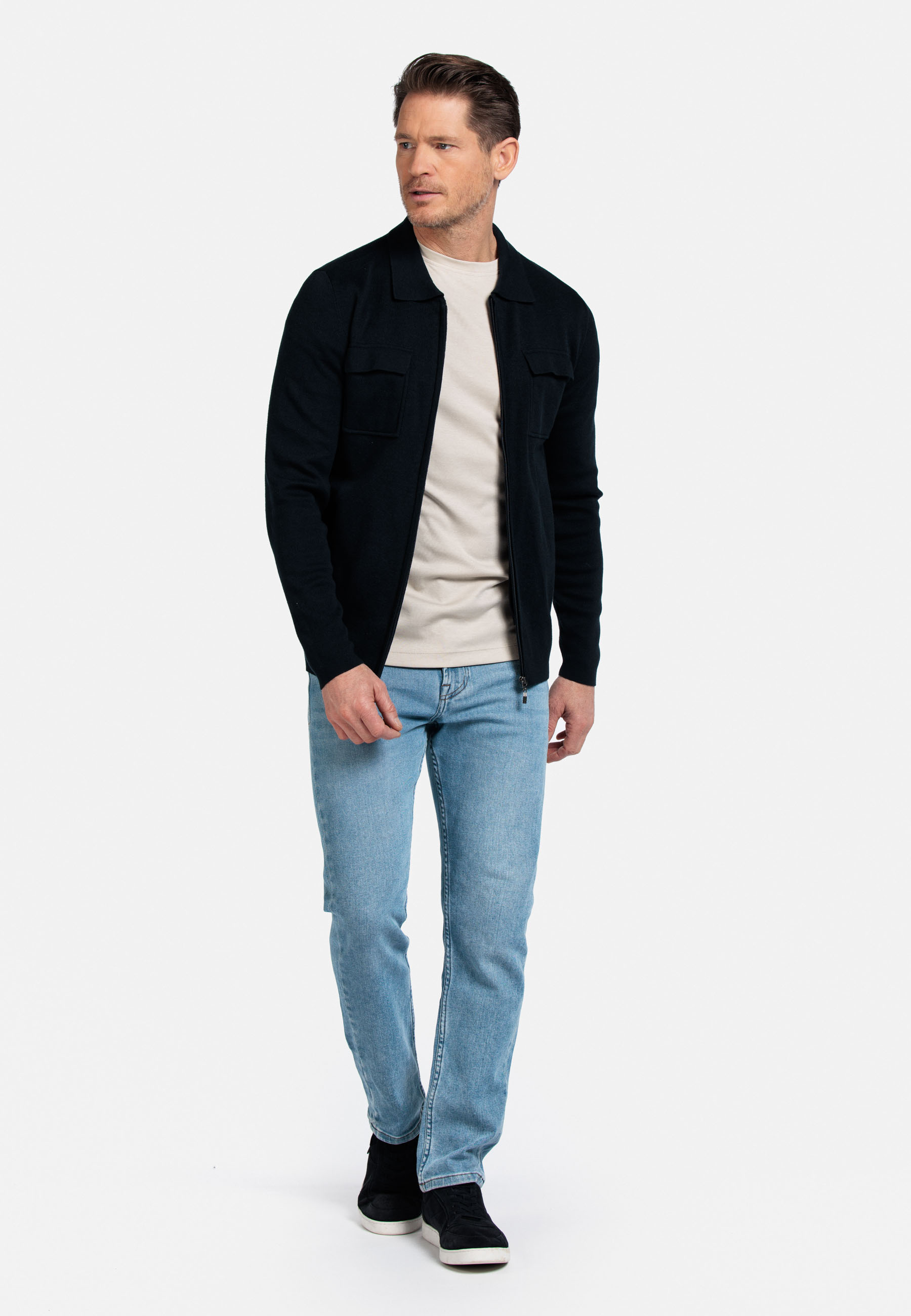 Katoenen vest - Navy