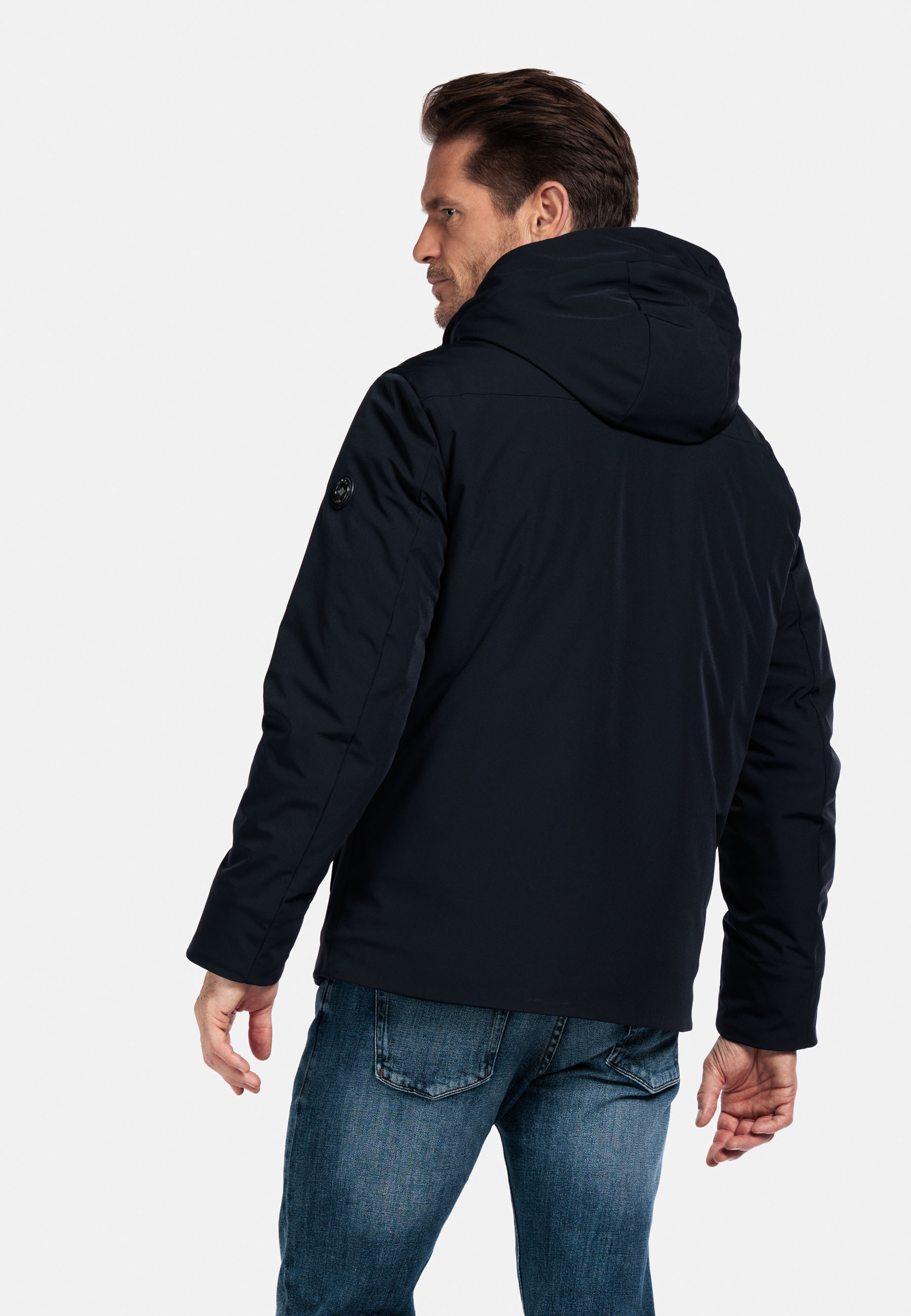 Technische outdoorjas met capuchon - Blue