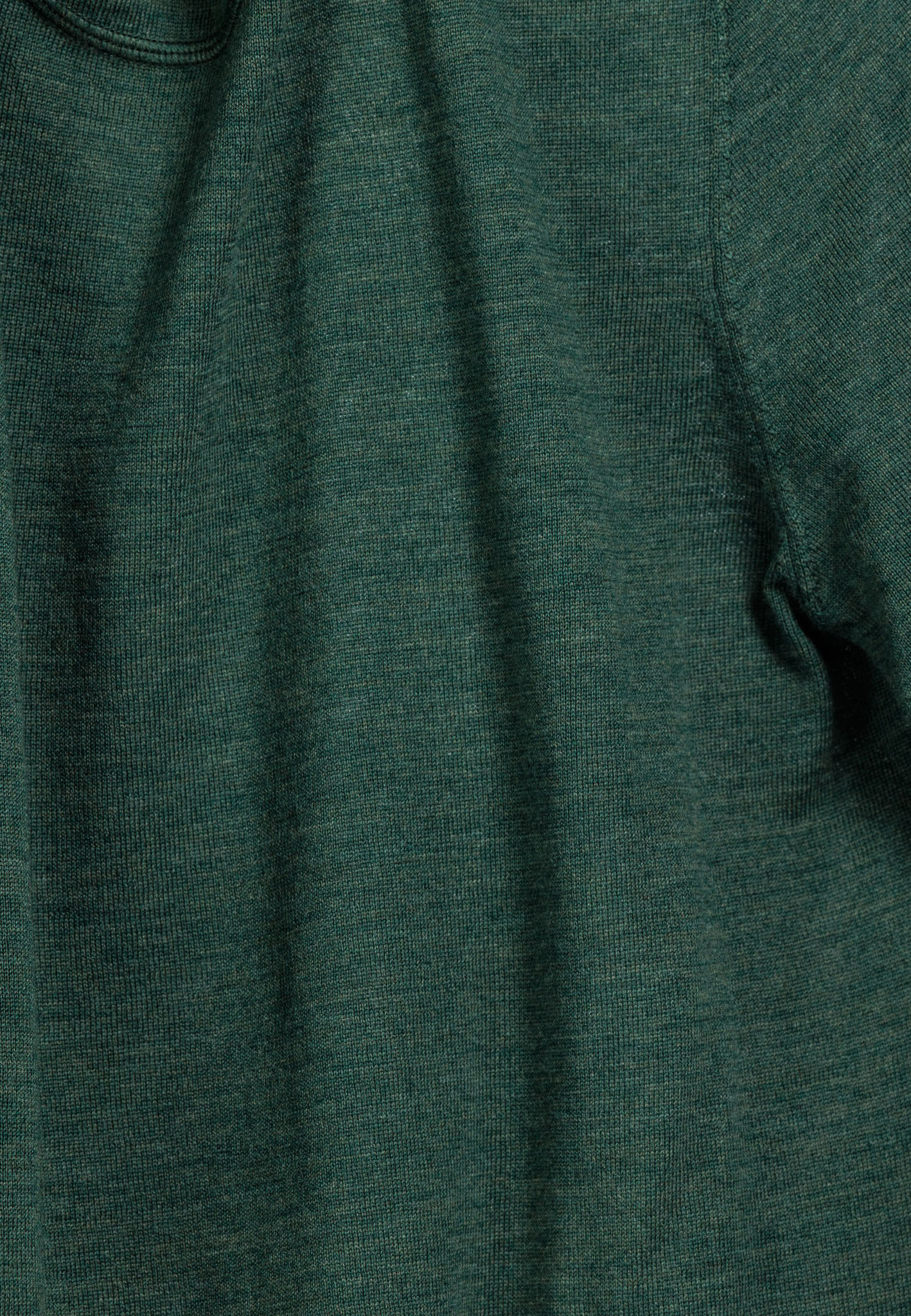 Merino trui met V-hals - Groen