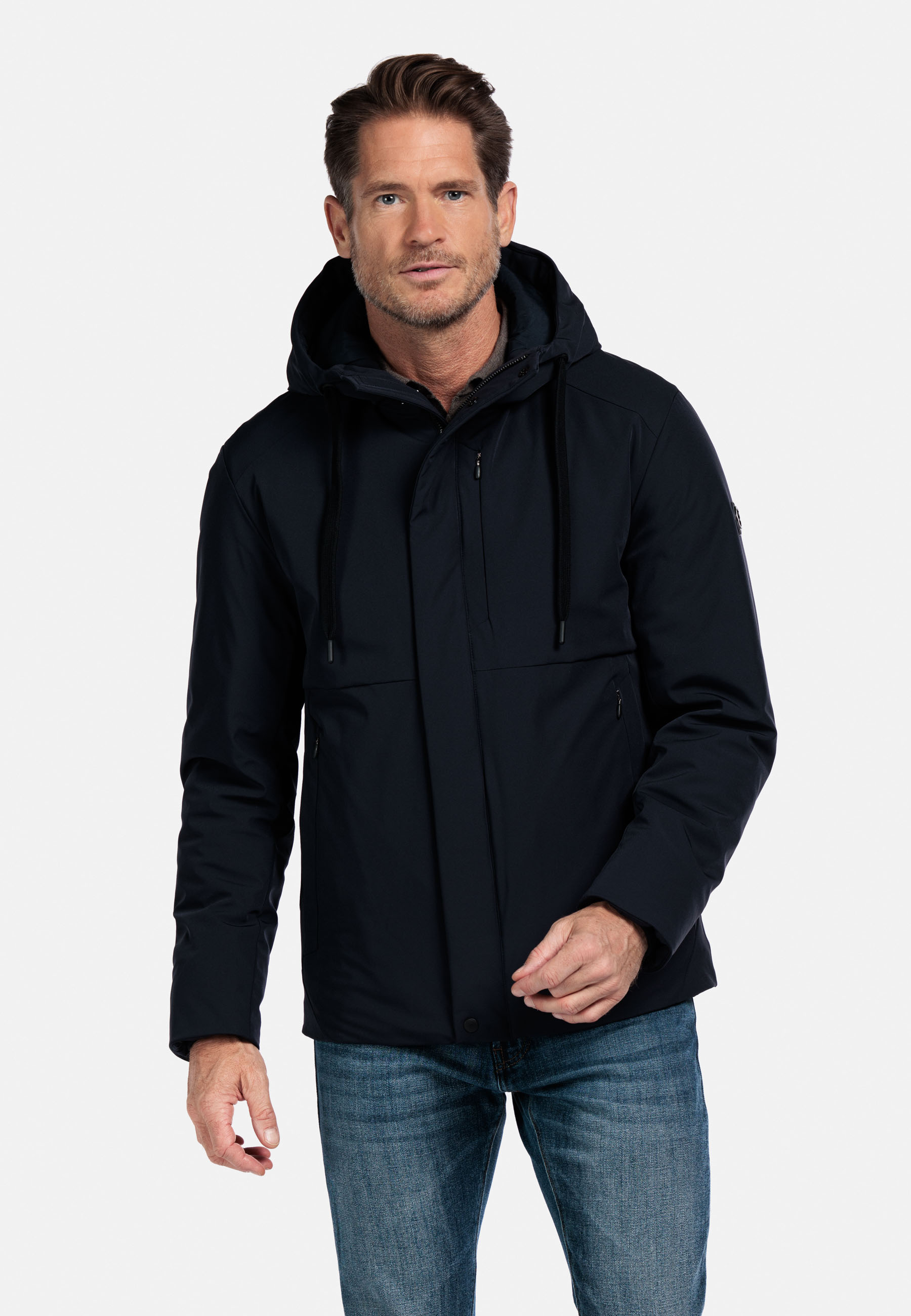 Technische outdoorjas met capuchon - Blue