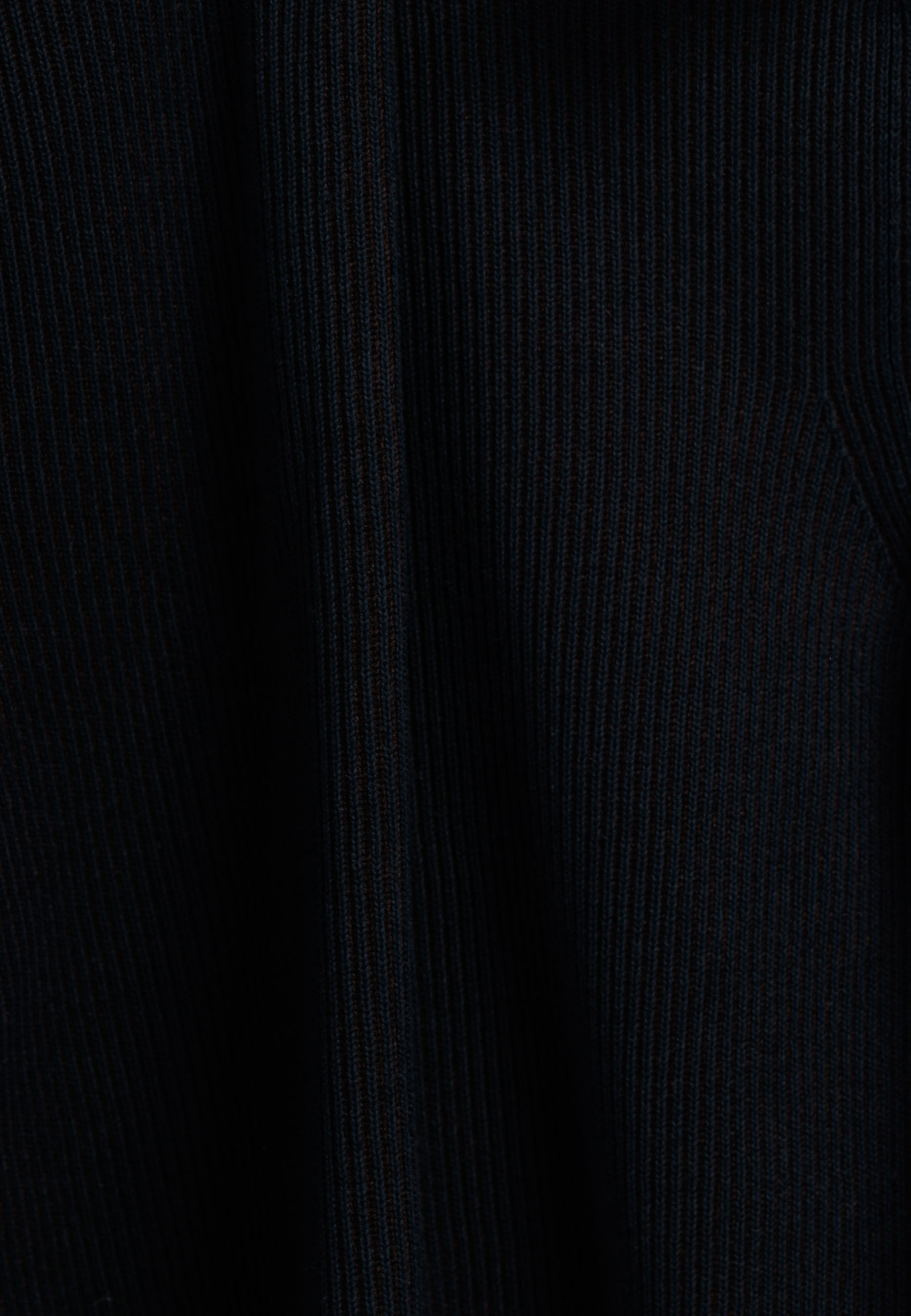Plated ribtrui met half-zip - Blue