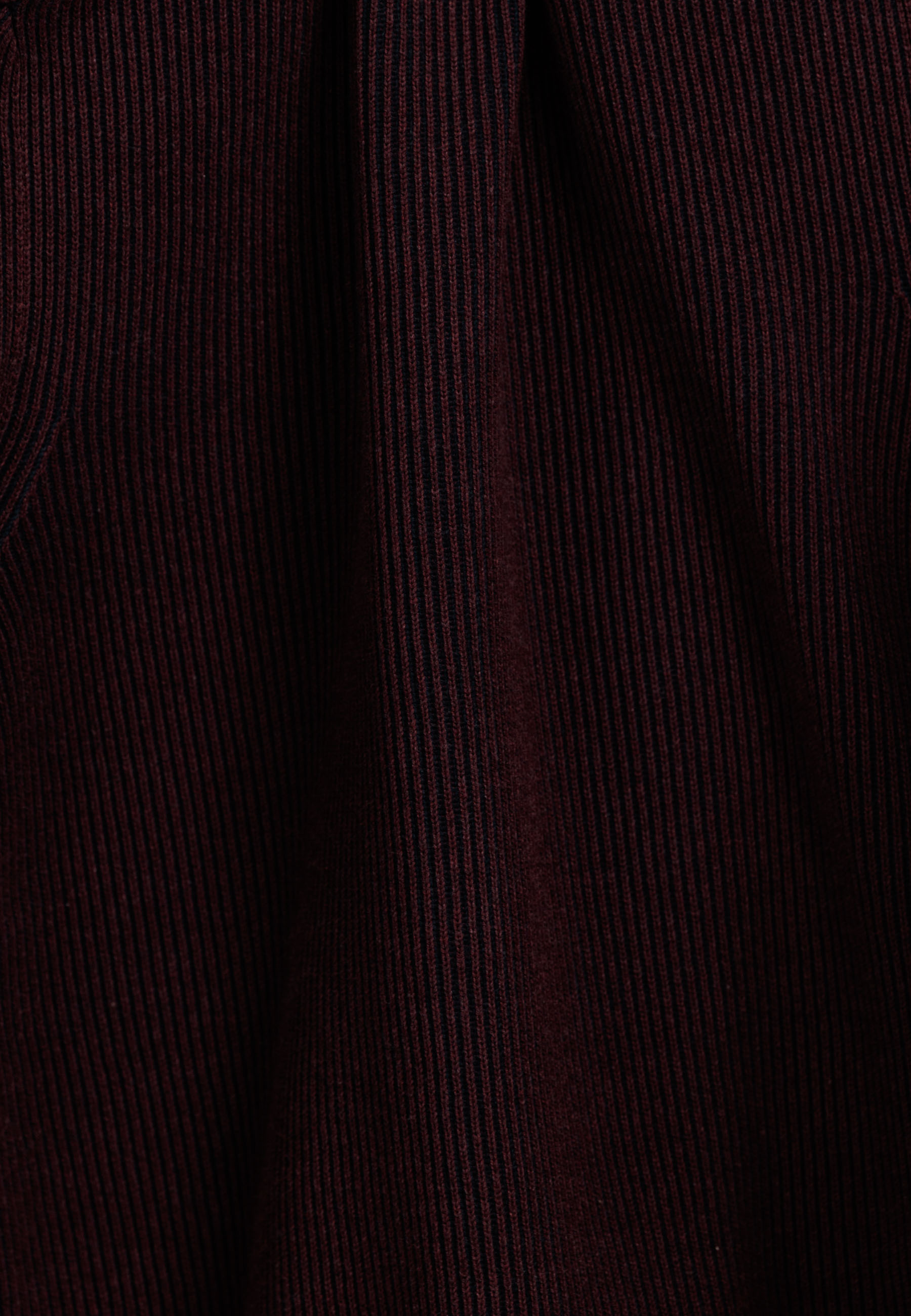 Plated ribtrui met halve rits - Purple