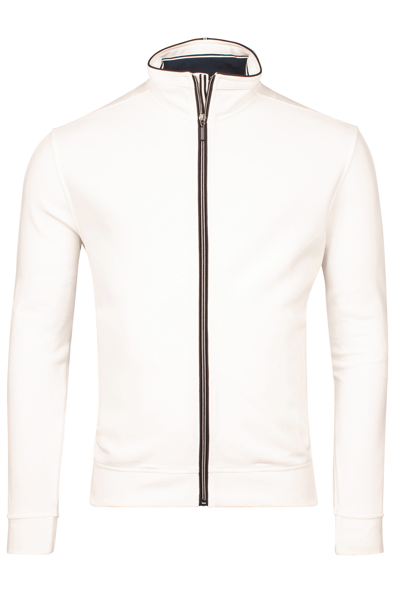 Katoenmix sweatvest - Wit